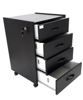 GAVETEIRO VOLANTE 4 GAVETAS